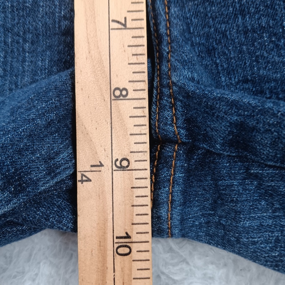 The Limited Capri Jean Womens 8 Blue Dark Wash Stretch Wide Cuff Denim - Picture 5 of 8